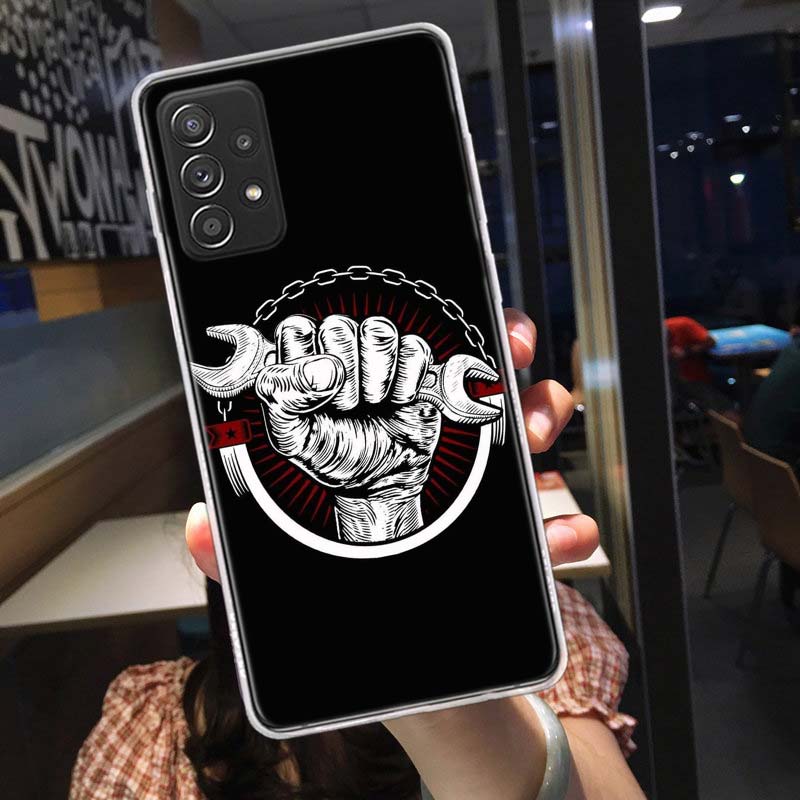 

Car Parts Auto Mechanic Phone Case for Samsung A54 A57 A37 A17 A14 A15 A12 A24 A34 A55 A35 A25 A52S A07 A05S A04S A22 A32 A72 Ga Samsung A05