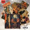 32pcs of Halloween Postcards 3.94x5.7 inches Christmas Cards, Message Cards, Vintage Postcards, Halloween Cards