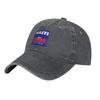 Haiti EST. 1804 Unabhängigkeit Haitianische Flagge Baseballkappen Mode Denim Stoff Hut Verstellbare Kappe Sport Baseball Cowboyhut