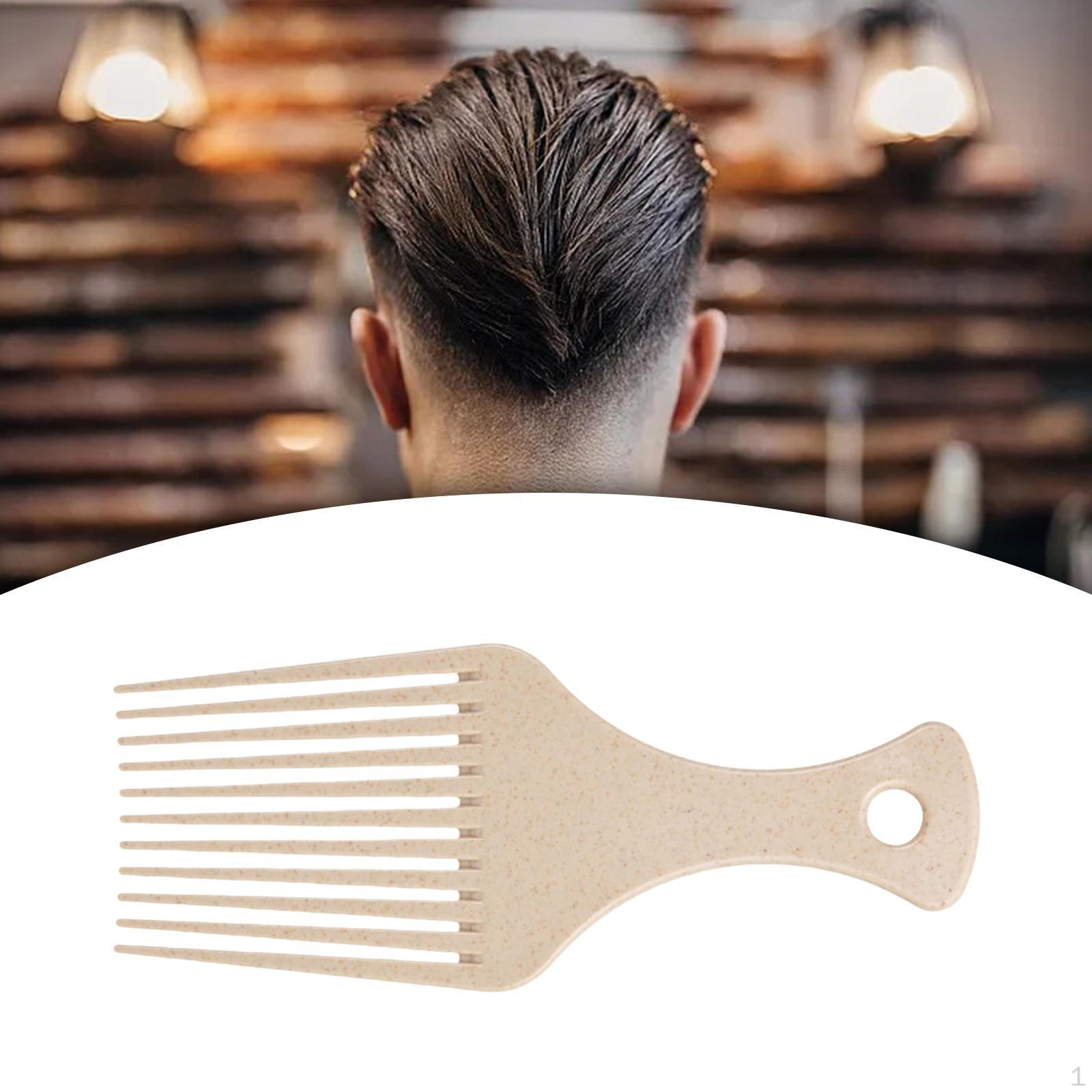 

Расческа для волос с ручкой, широкие зубчики, гладкая жёлтый