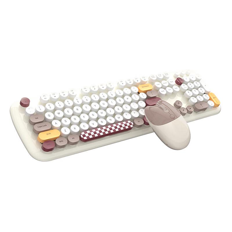 GEEZER Wireless Retro Punk Keyboard and Mouse Set