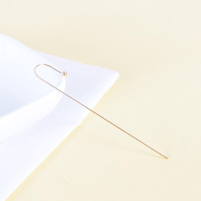 Korean Trendy Zircon Ear Cuffs  Studs: Gold-Plated Copper, Multiple Styles