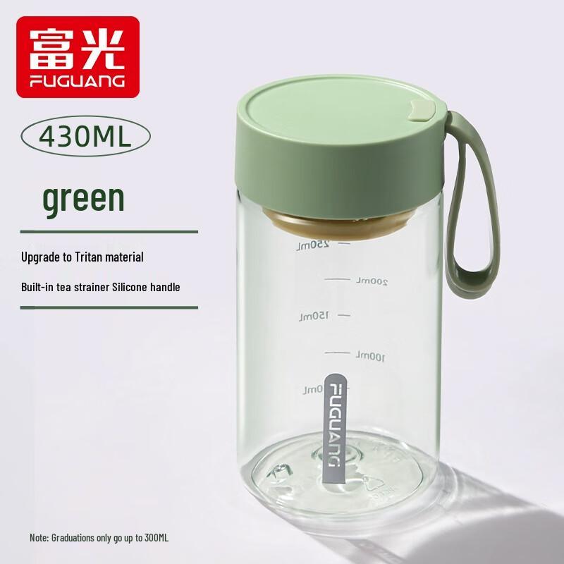 Fuguang Portable Tritan Sports Bottle with Tea Infuser 430ml