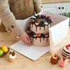 1/3/5PCS White Bakery Boxes with Window Disposable Birthday Cake Paper Boxes Fold Cake Boxes Cookies Pastry Cake Storage Box