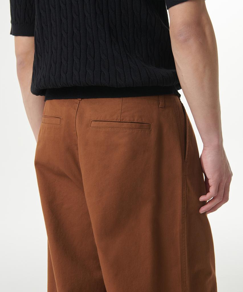 MUSINSA STANDARD Cotton Wide Balloon Pants [Brick Orange]