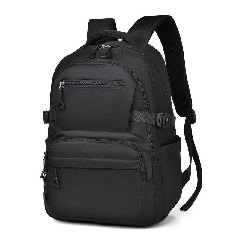 Backpack Large Capacity Simple Student Backpack Junior High School Student Leisure School Bag Double Back