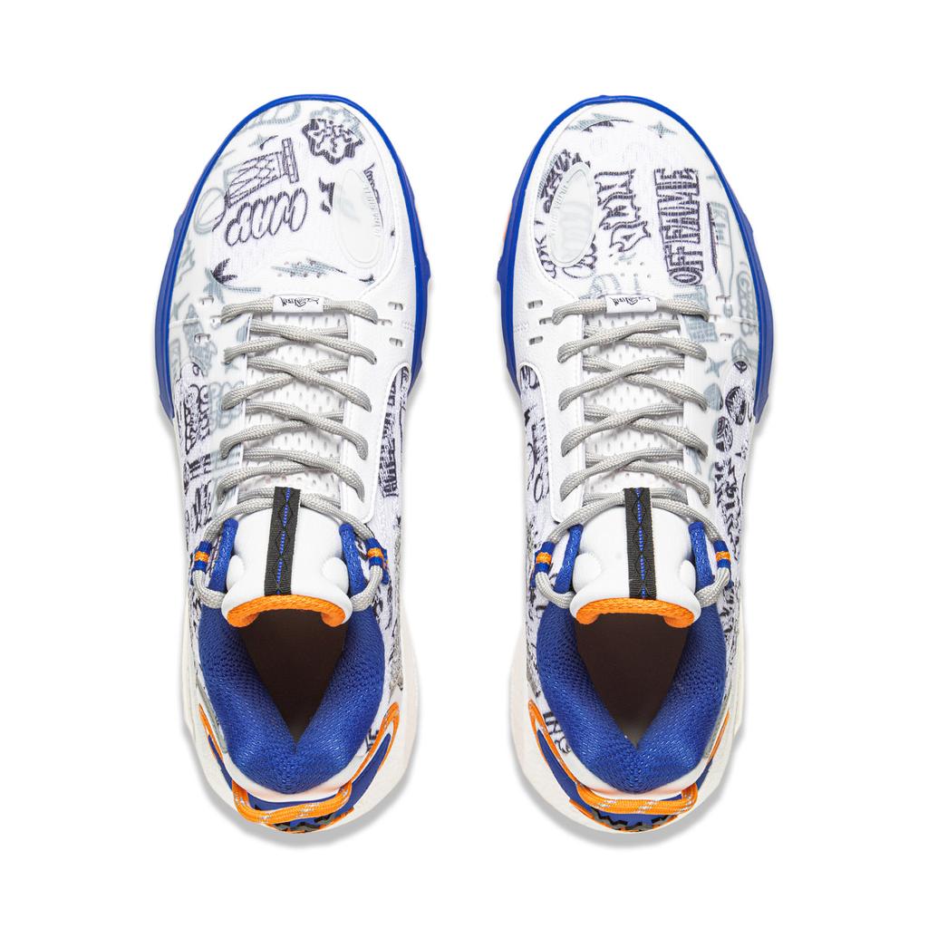 Li Ning Wade Phantom 7 Buty do koszykówki męskie, białe, niebieskie, ABPV011-7