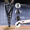 Invincible Step Drill, 0.1 - 0.8 inch (4 - 20 mm), 9 Steps, 6.35