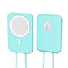iPhone 12 MagSafe Silicone Protective Cover with Hand Strap for Mobile Power Shell