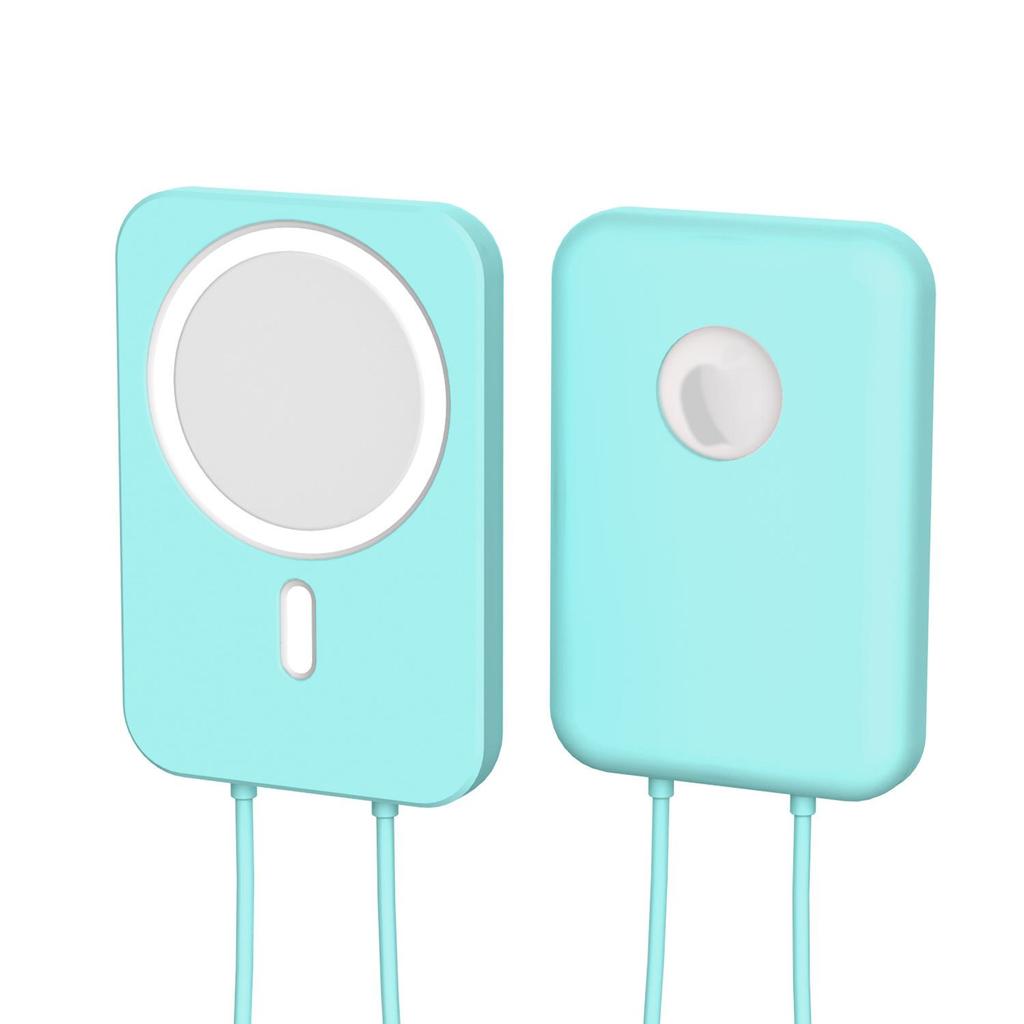 iPhone 12 MagSafe Silicone Protective Cover with Hand Strap for Mobile Power Shell