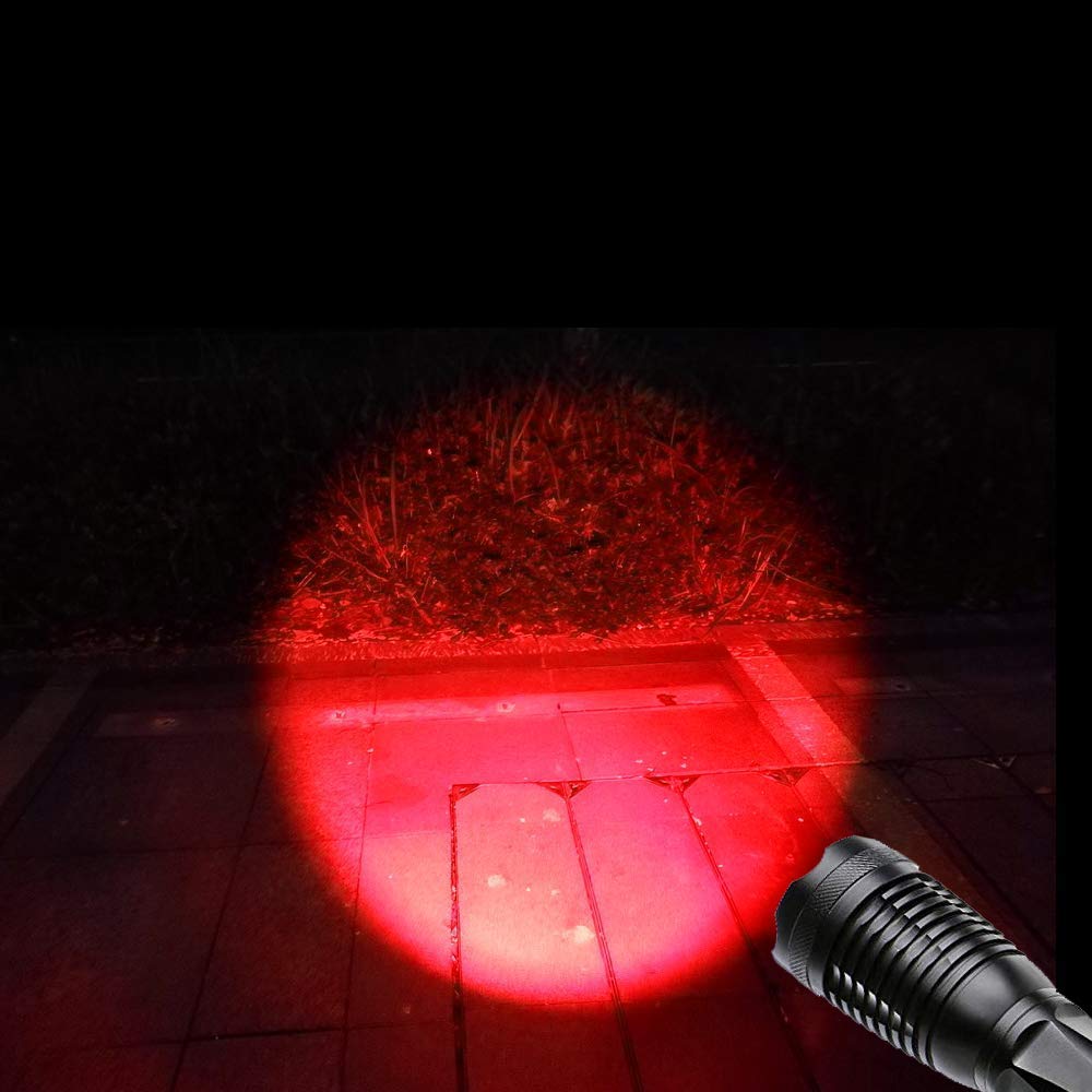 Red Light, Red Light Flashlight Super Bright Red LED Light