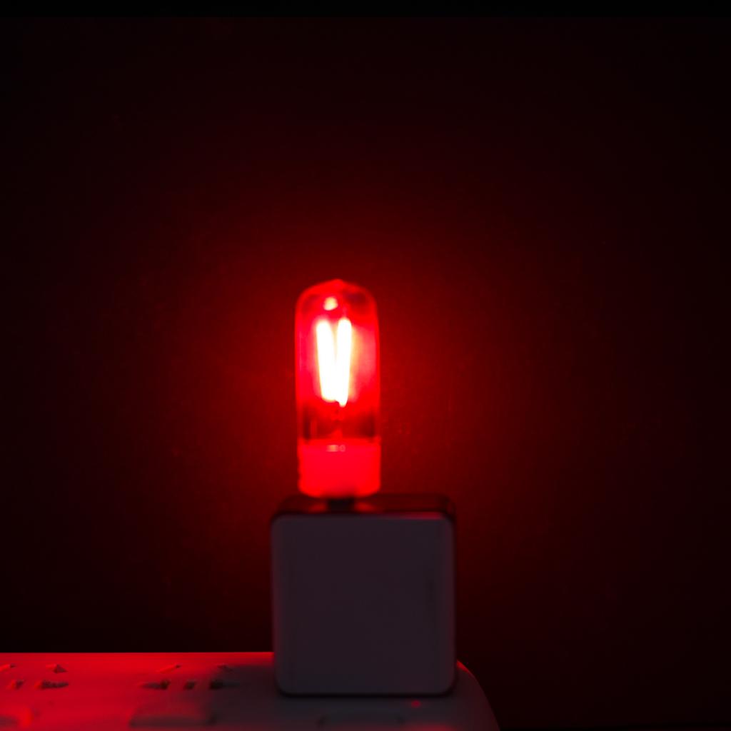Portable USB LED Night Light 5V 1W LED Filament Light Bulb Multicolor Mini  Reading Lamp Eye Protection for Bedroom Study