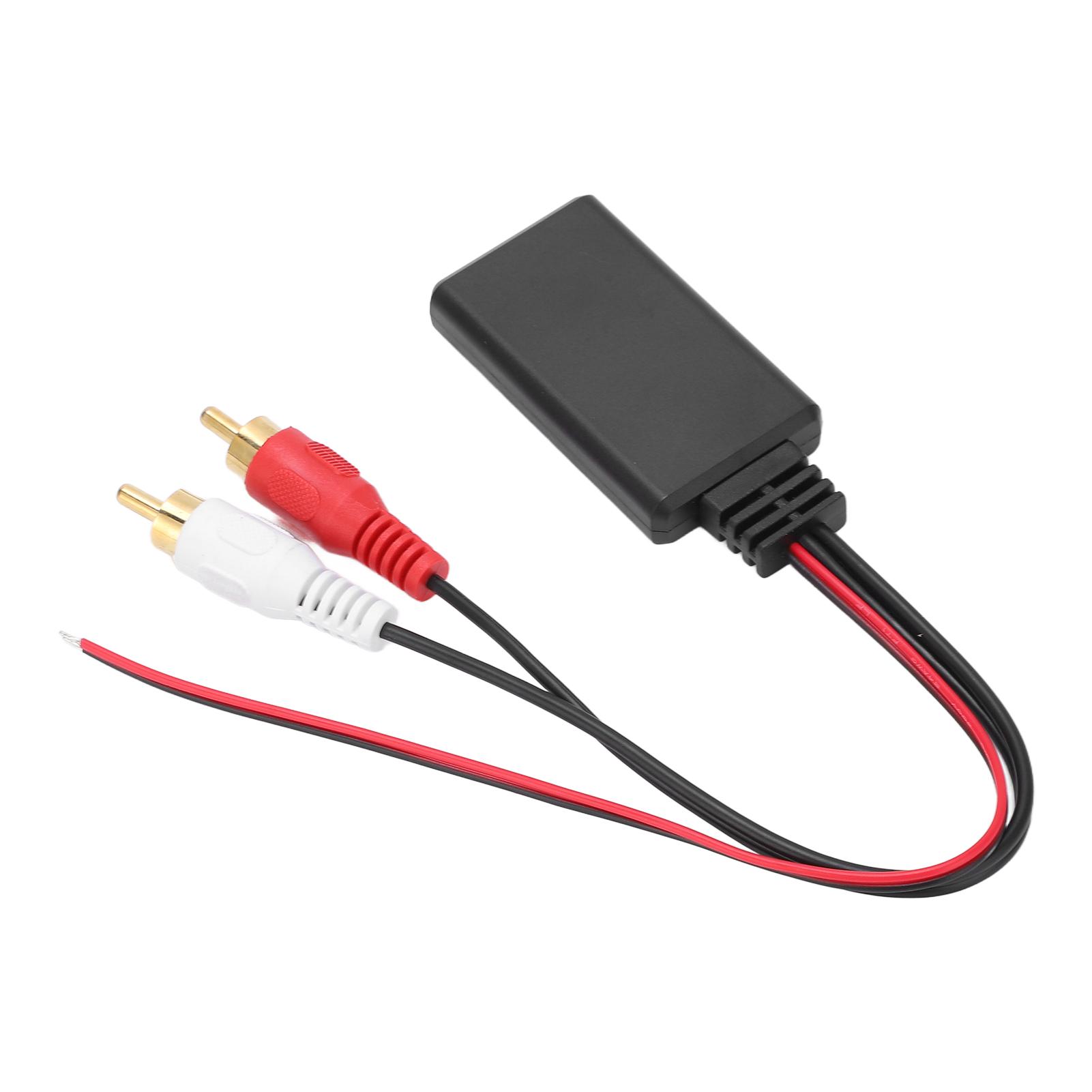

Car Radio Bluetooth Adapter Stereo 2RCA Wireless AUX Audio Cable Replacement for Kenwood