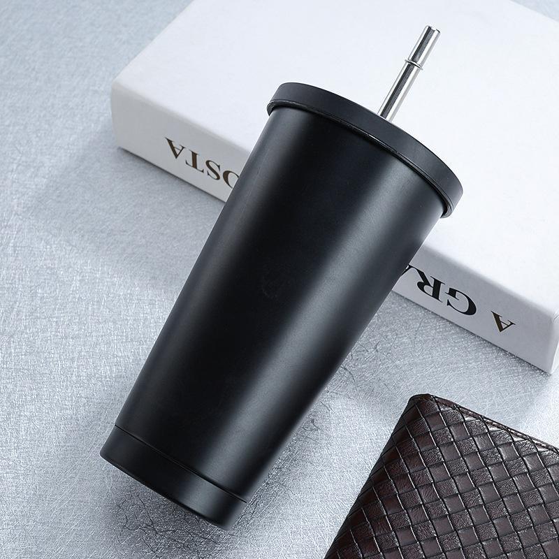 New Stainless Steel Coffee Mug 500ml Thermo Mug with Lid Beer Mugs for Tea Cup Thermos Metal Cup