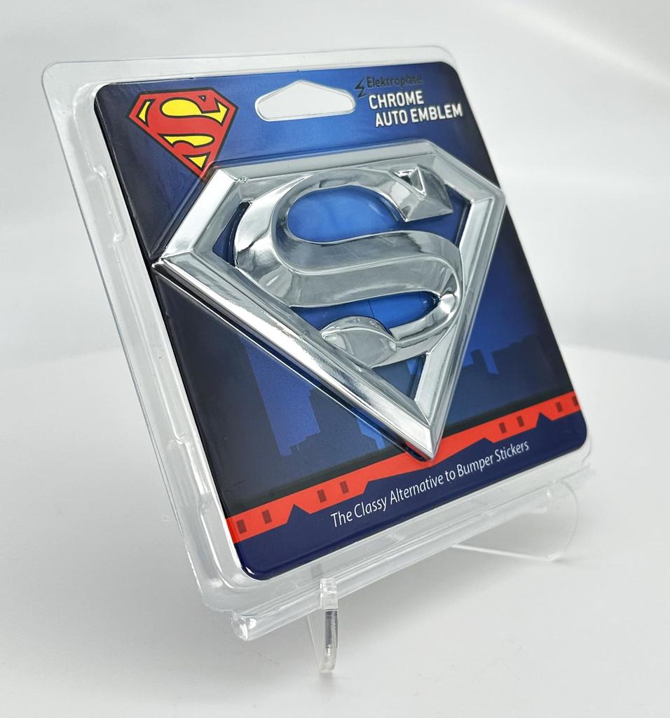 Elektroplate Superman 3D Chrome Metal Auto Emblem