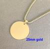 10pcs Mirror Polish Stainless Steel Round Blank Pendant Necklace Minimalist Zircon Men's and Women's Necklace Zircon Gift