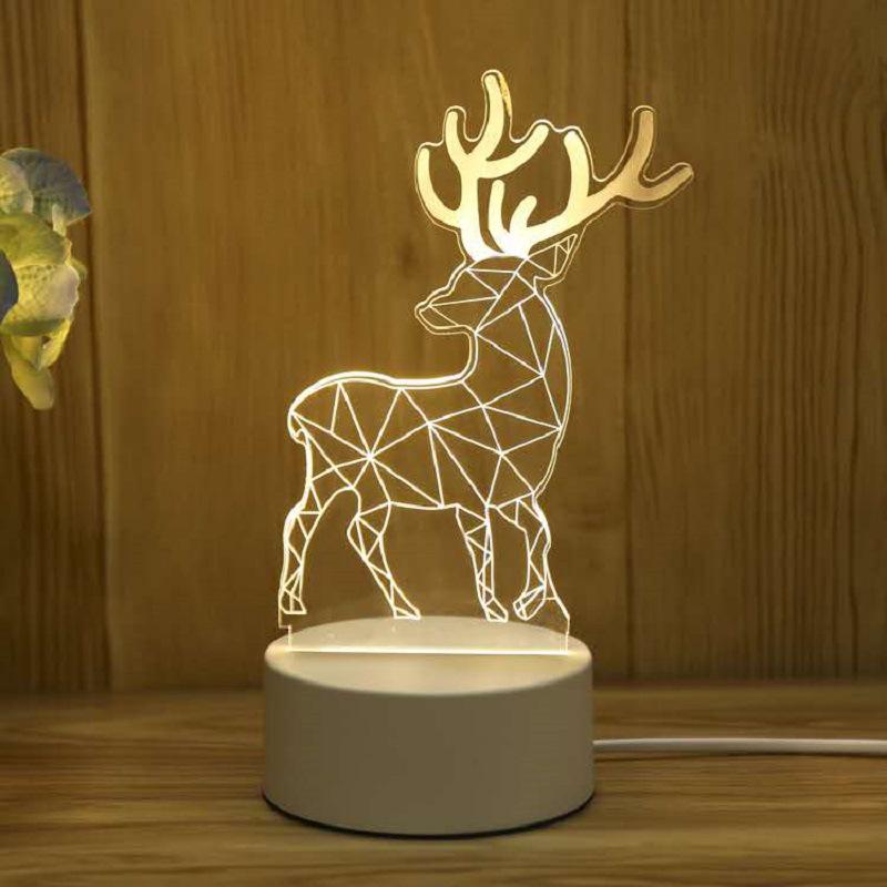 Creative 3D Cartoon Table Lamp – Children's Day Gift, USB Bedside Night Light