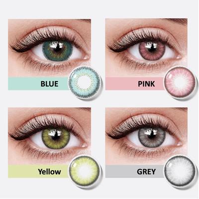 Color Contact Lenses With Soft Colored Lenses 1 Pair 14.3 Mm Natural Color Lenses for Vision Eye Lens