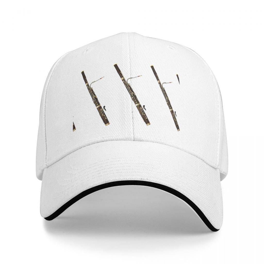 Bassoon Instrument Black Socks Baseball Caps Snapback Fashion Baseball Hats Breathable Casual Casquette Outdoor Unisex