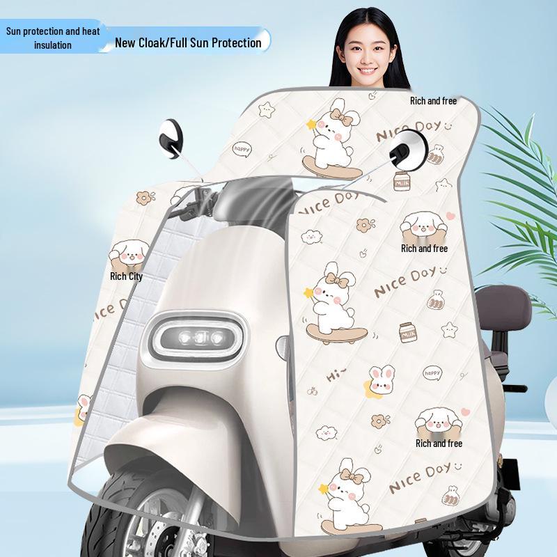 

Electric Vehicle Windshield & Sunshade Rain Cover for Motorcycles