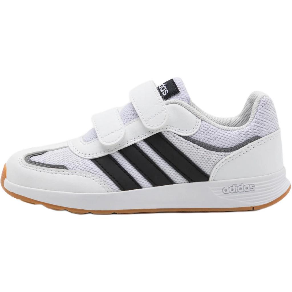 Adidas Tensaurs Switch Cf Comfortable Durable Low Top Kids Skate Shoes Kids Skate Shoes White Black Gray JQ4765