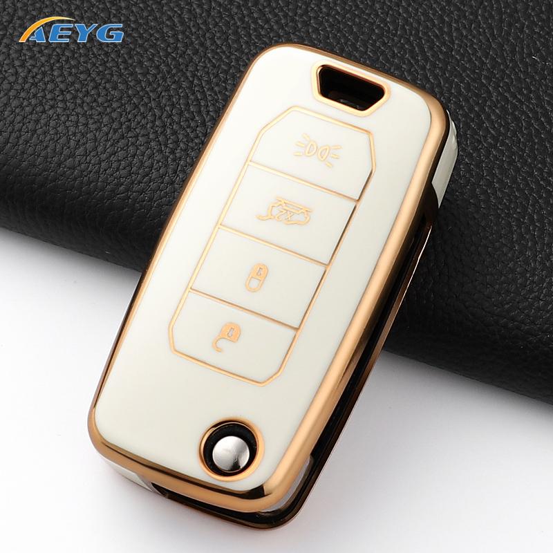 Fashion Tpu Car Key Cover Case Shell For Jeep Renegade Compass 4 Buttons Protected Holder Keyless Fob Bag