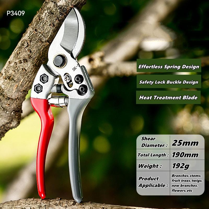Labor-Saving Gardening Pruning Trees Cut Pruning Shears SK-5 Blade Scissors for Bonsai/Fruit Tree/Flowers/Branches Garden Pruner
