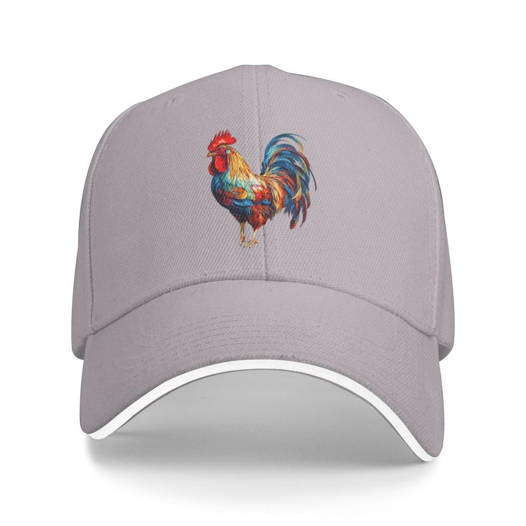Lifelike Rooster Denim Chicken Baseball Caps Snapback Baseball Hats Breathable Casual Casquette Outdoor Unisex