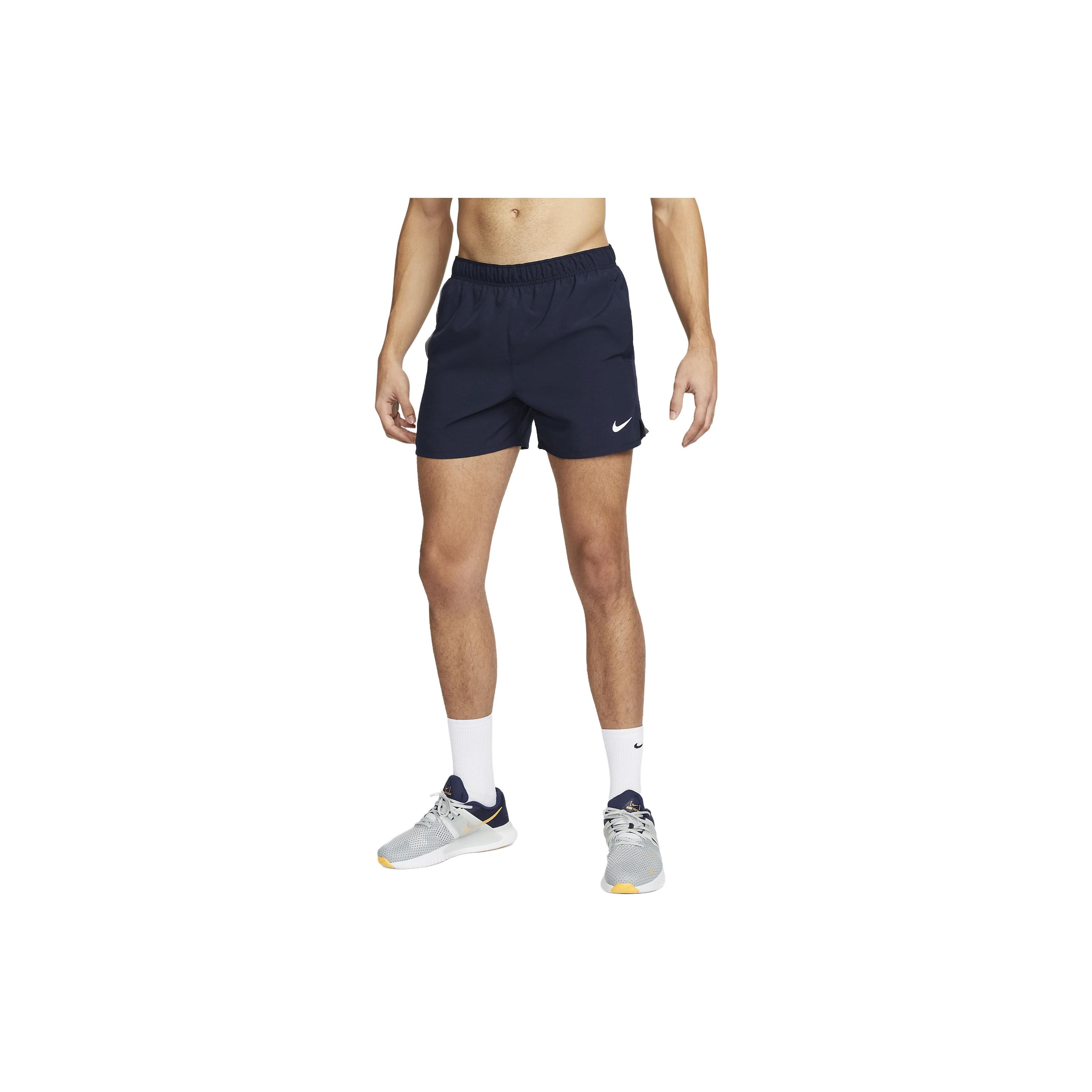 

Nike Dri-FIT Mesh Side Panel Solid Elastic Waist Shorts Men Bottoms Dark-Blue DV9363-451