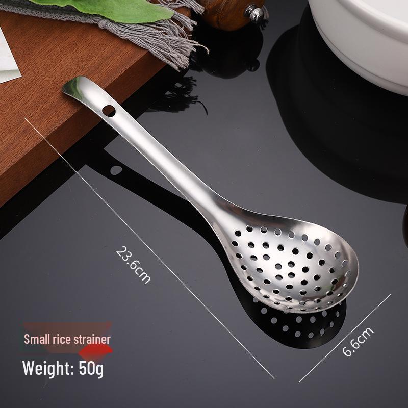 Large 201/304 Stainless Steel Slotted Spoon for Oil Draining and Sichuan Peppercorns