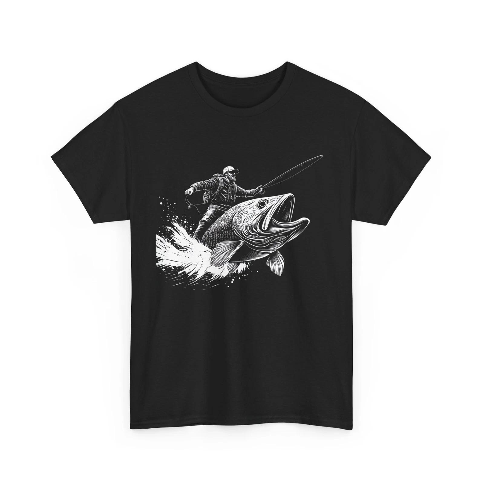 

Big Catch T-Shirt - Funny Fisherman Tee for Trophy Anglers S