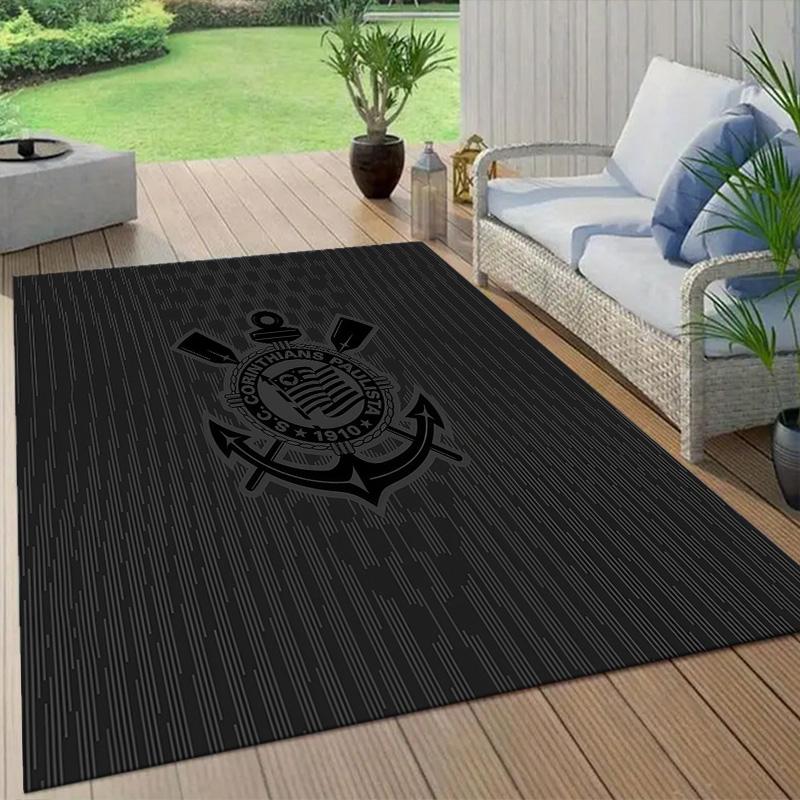 Cardiff City FC Flannel Pattern Square Carpet,Area Rug,Carpet Rug for Living Room Bedroom Sofa Playroom Decor,Non-slip Floor Mat