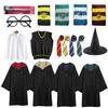 Harry Potter Wizard Robe Cosplay Costume for Kids & Adults - Magic Cloak Cape for Halloween