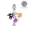 copper Color Gem Butterfly Luminous Firefly Purple Charm Bead Charms Pendants Compatible With 3mm Authentic Bracelets Do It Yourself Party Jewellery G