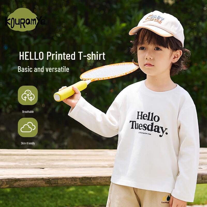 Kuwami Unisex Infant Toddler Long-Sleeve T-Shirt 90