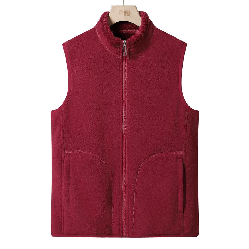 Vests Are The Same As Men and Women, Plus Velvet Warm Autumn and Winter, Inside and Outside, Inside Vest Sleeveless Jacket