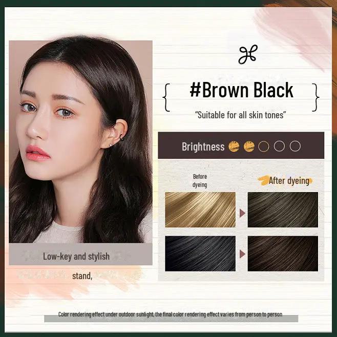 Hongyancui One-Wash Schwarze Haarfarbe: Erreichen Sie zu Hause natürliches schwarzes Haar ohne Schäden