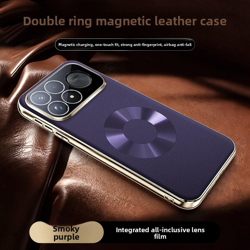Luxury PU Leather Magnetic Phone Protection Case for Xiaomi Poco F9 Ultra F9 Pro F8 Ultra F8 Pro for Magsafe Wireless Charging Protective Cover