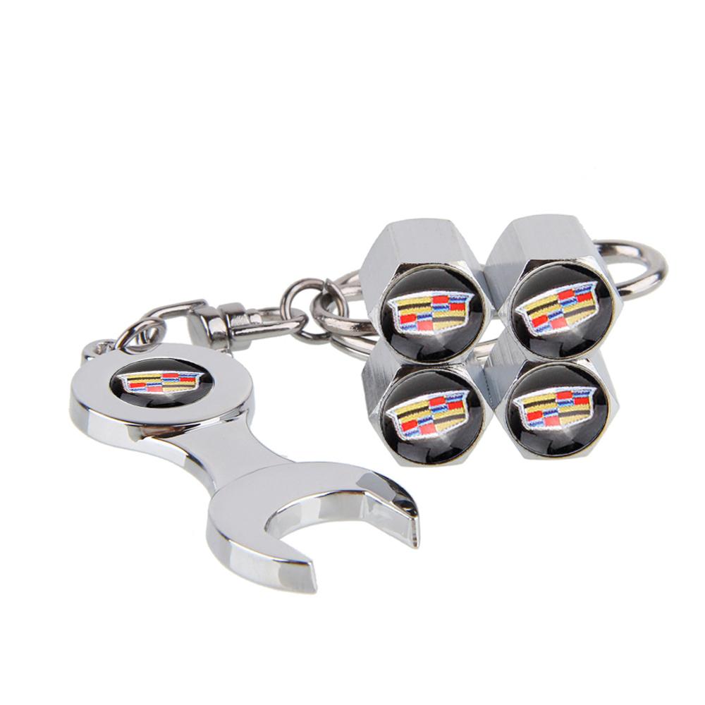 Car Tire Valve Cover Stem Caps for Cadillac Escalade CTS ATS Eldorado SRX Deville BLS XT4 XT5 XT6 STS XTS SLR XLR CT4 CT5 CT6
