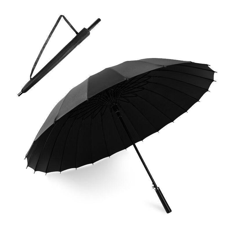 Hanyou 24-Rib Long-Handle Sun & Rain Umbrella