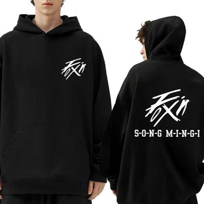 ATEEZ "FIX ON" Mingi Merch Vintage Hoodies Koreanischer Kpop Mode Stil Kapuzenpullover Herren Langarm Streetwear Winter Unisex Kleidung