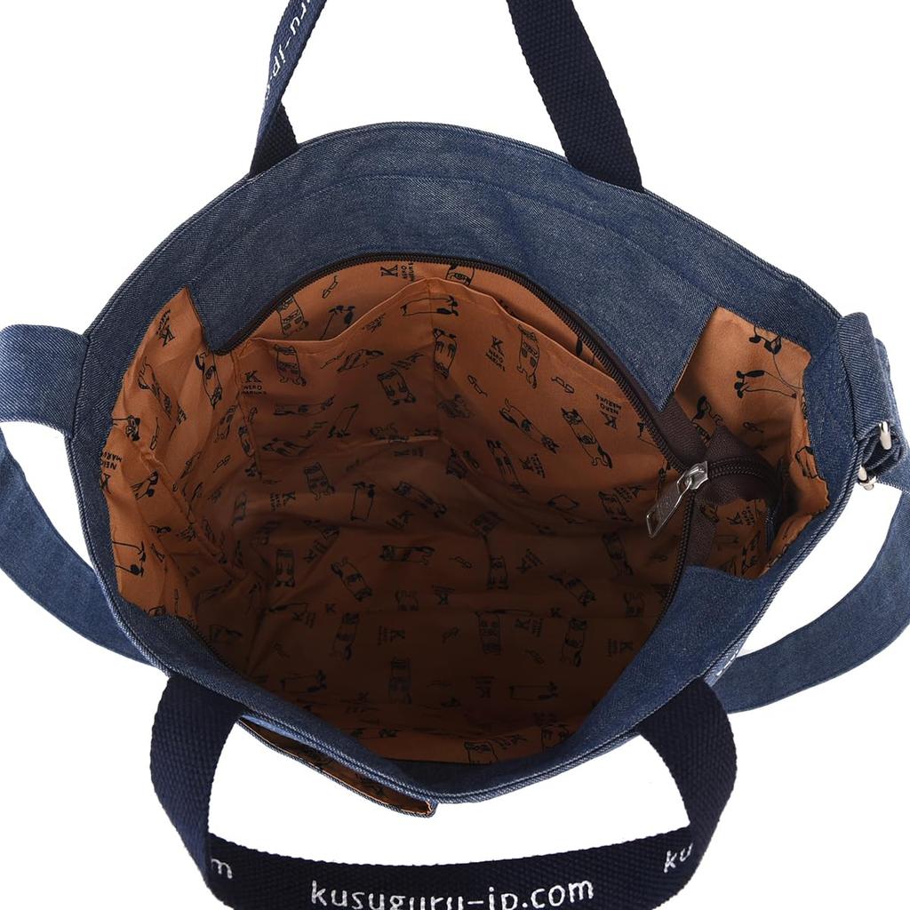 Schulter-Tragetasche Nekomaruke Schulter-Tragetasche für Damen 247518 Blau [Kusuguru Japan]