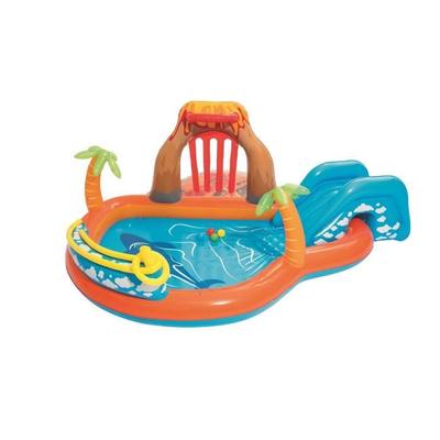 Water Playground - BESTWAY - Lagoon - Slide, Cushion and Water Jet - 265x265x104 Cm