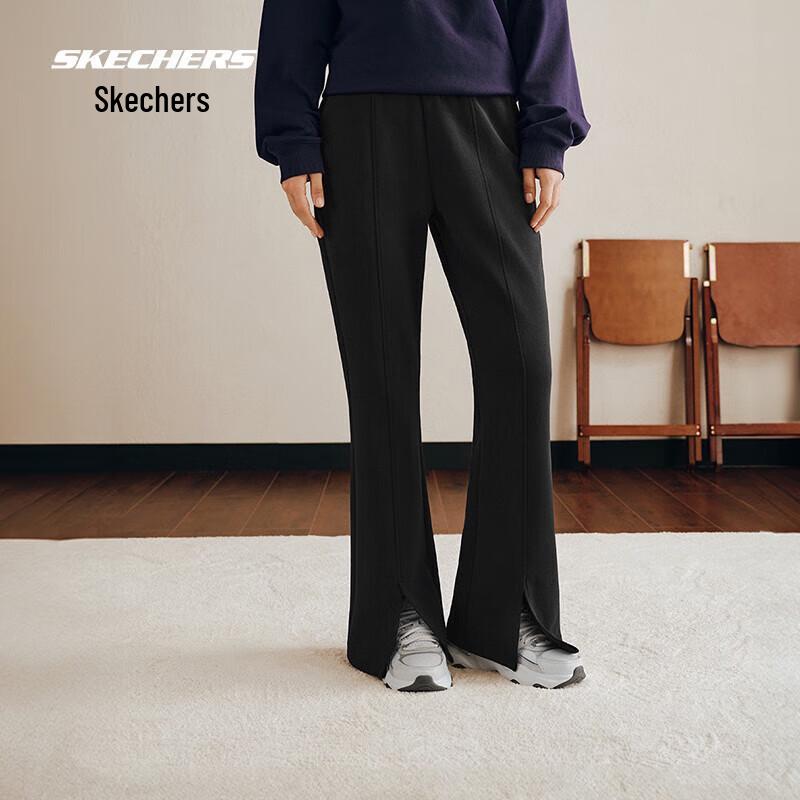 Skechers Women s Soft Elastic Flare Woven Track Pants L325W103 L