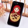 Krajews Babushka Matryoshka Red Russian Doll Phone Case For iPhone 14 5 6 7 8 plus X XR XS 11 12 13 pro max Samsung S21 S22ultra
