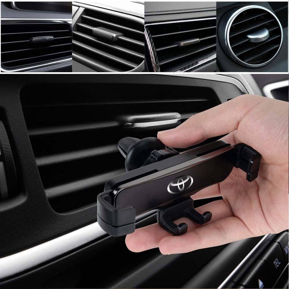 Car Air Vent Clip Mount Cell Phone Stand Phone Bracket Holder For Toyota GR Sport Gazoo Racing Yaris 86 Corolla Hilux Supra C-HR