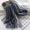 New Cotton-blend Scarf for Summer Scarf Jacquard Lace Short Beard Long Scarf Sun Shawl