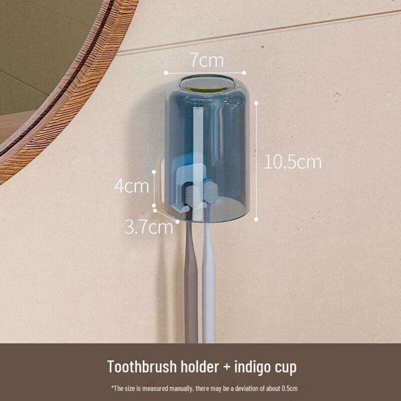 LIEI Punch-Free Wall-Mounted Toothbrush Holder