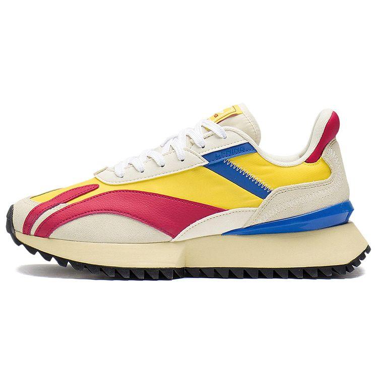 

Li Ning Cargo Shock Absorbation Low Top Sports Casual Shoes Men Sneakers Yellow White Red AGCS261-1 42⅓