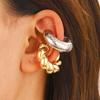 Punk Non Piercing Gold Color Clip Earring Chunky Ear Cuff Women Bold Statement Thick Cartilage Cuff Earrings Jewelry Gifts